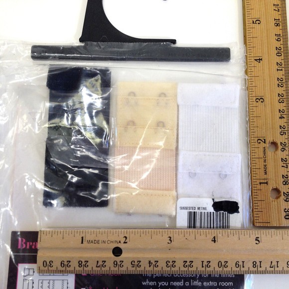 Fashion Secrets 2 Packs Soft Back Bra Extenders 3 -1.5" 2 -2"  5 Extenders - Picture 8 of 10